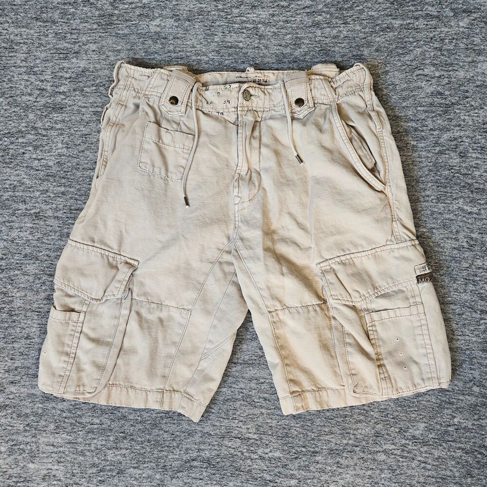 Diesel Shorts Mens 33 Blue Panthers Fighters Squadron Military Paratrooper Khaki
